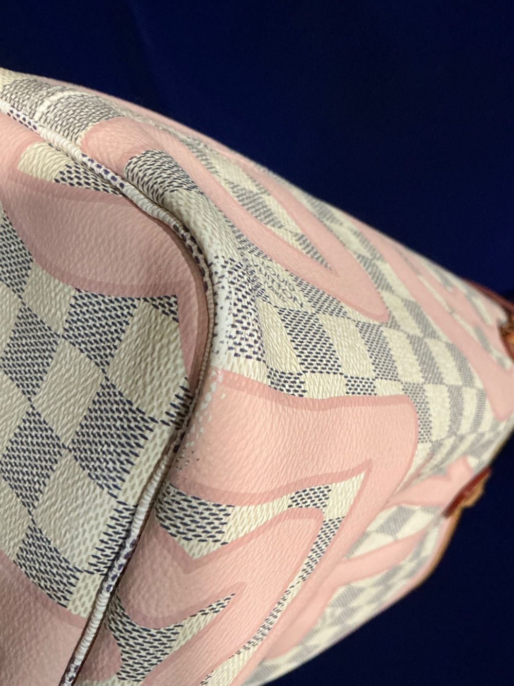 ✨Special edition Authentic Louis Vuitton Damier Azur Tahitienne Neverfull MM - Picture 8 of 16